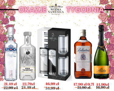 wódka na wesele tanio
