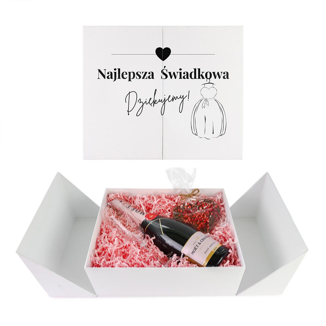 _0065_moet rose wedding box najlepsza świadkowa 2 Personalizowany Wedding Box z podziękowaniami dla Najlepszej Świadkowej z Szampanem Moet&Chandon