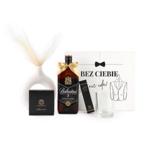 Personalizowany Wedding Box z Prośbą o Świadkowanie dla Niego z Whisky Ballantine’s 7YO