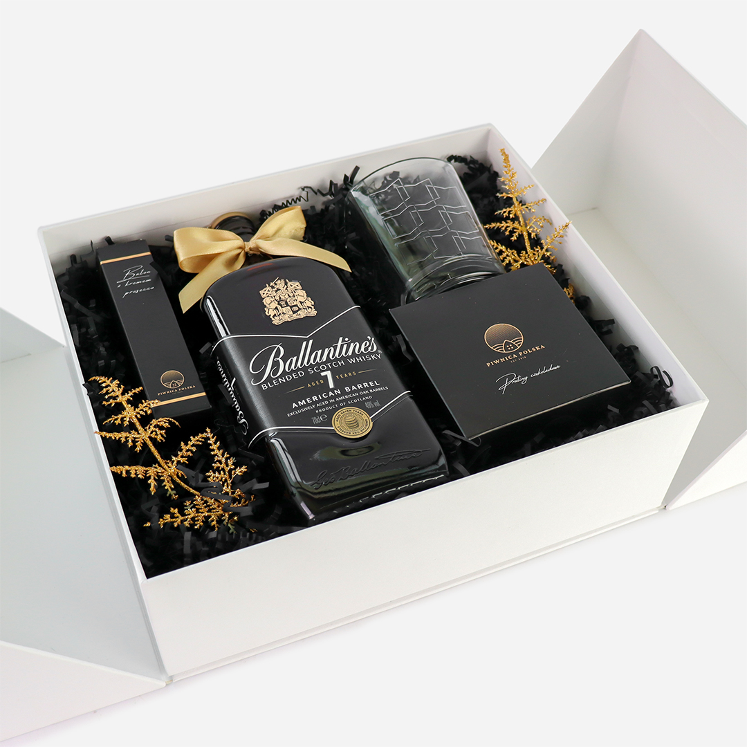 _0075_ballantines wedding box 1 Personalizowany Wedding Box z podziękowaniami dla Najlepszego Świadka z Whisky Ballantine’s 7YO