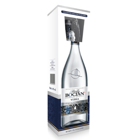 Biały Bocian 700ml + szklanka