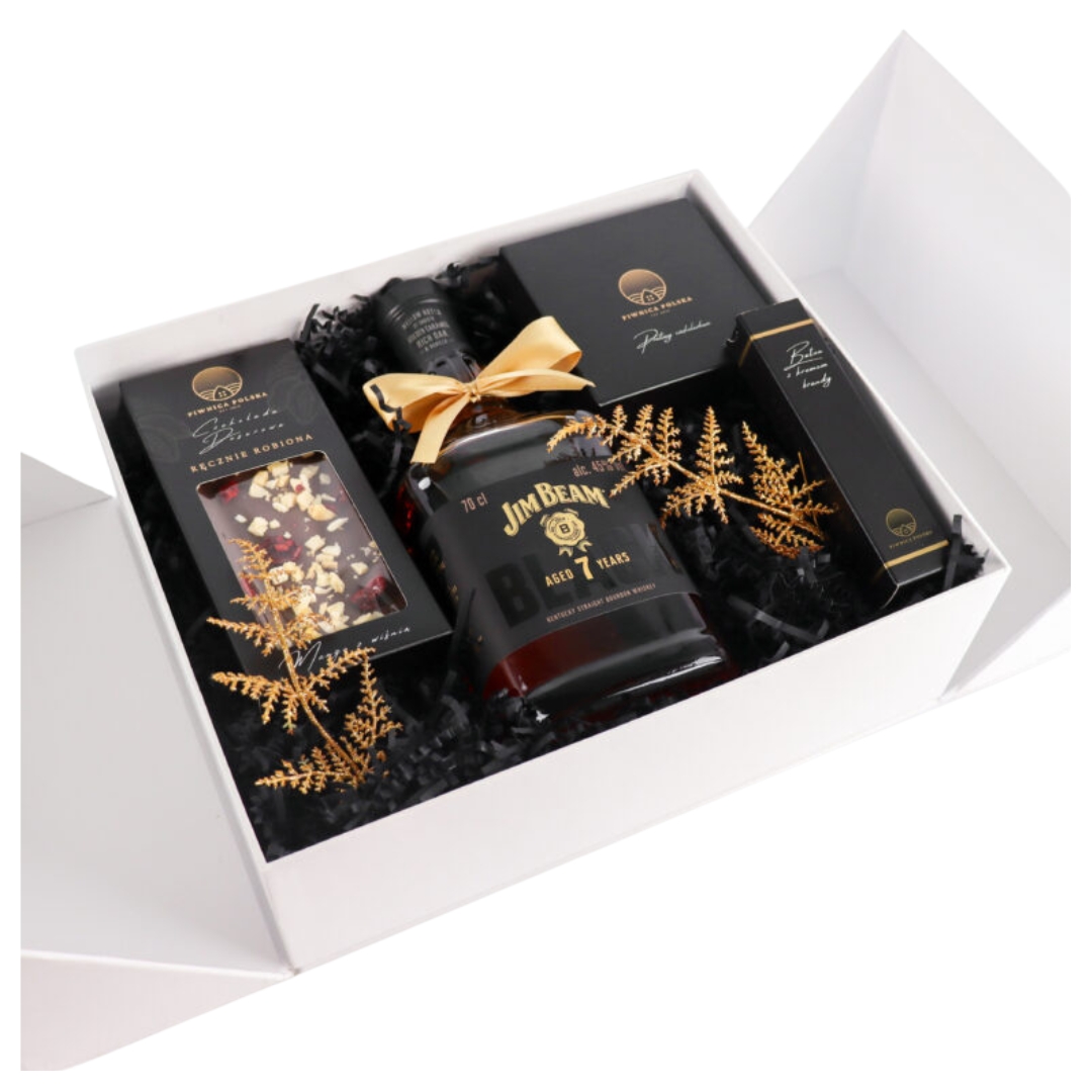 Projekt bez nazwy (18) Personalizowany Wedding Box z podziękowaniami dla Kochanego Taty z Whisky Jim Beam 7YO