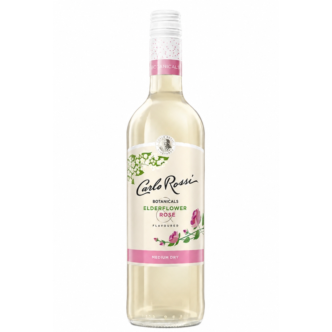 Projekt bez nazwy (38) CARLO ROSSI BOTANICALS ELDERFLOWER ROSE 0,75L 10%