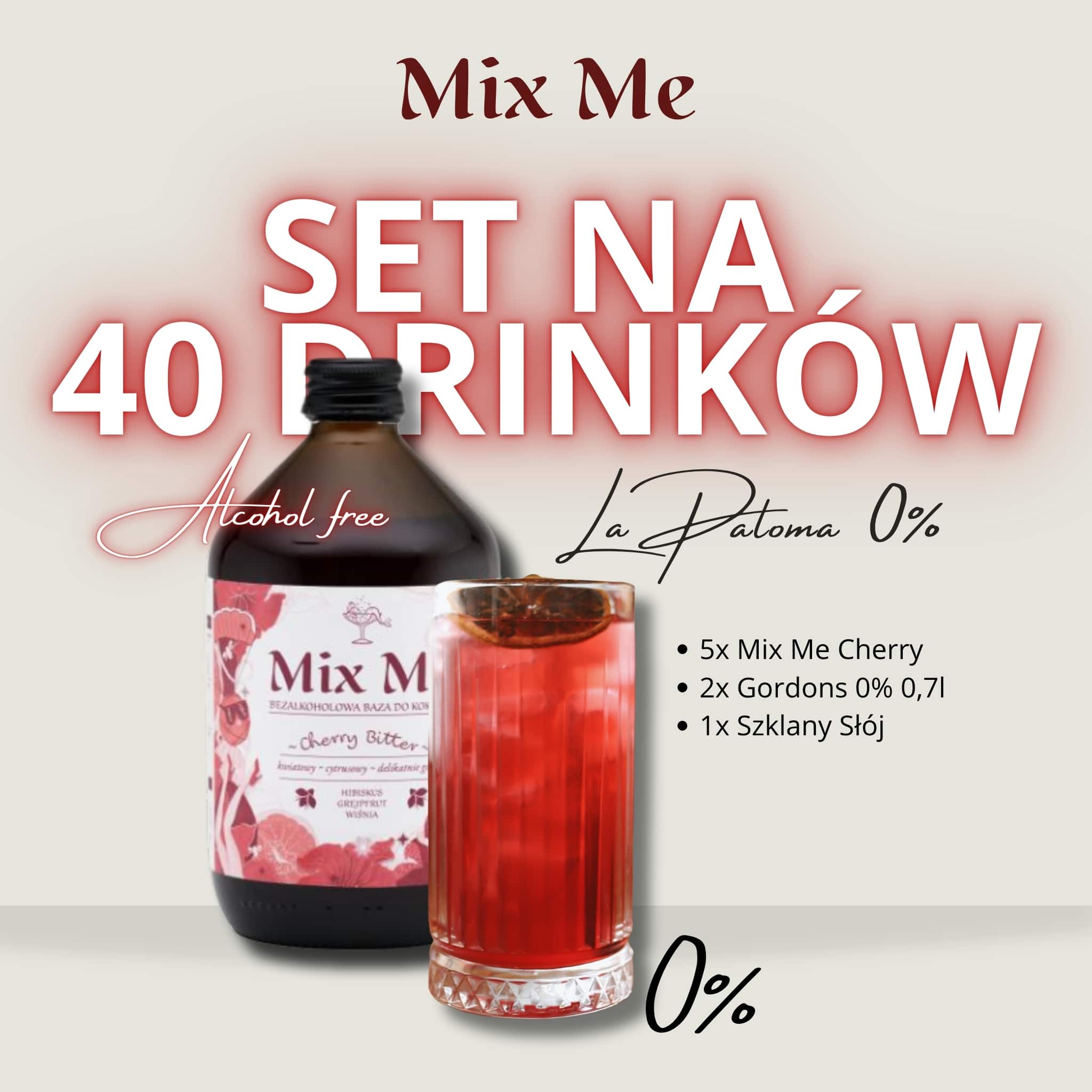 mix me la paloma 0% Mix Me in a Jar -Bezalkoholowy La Paloma