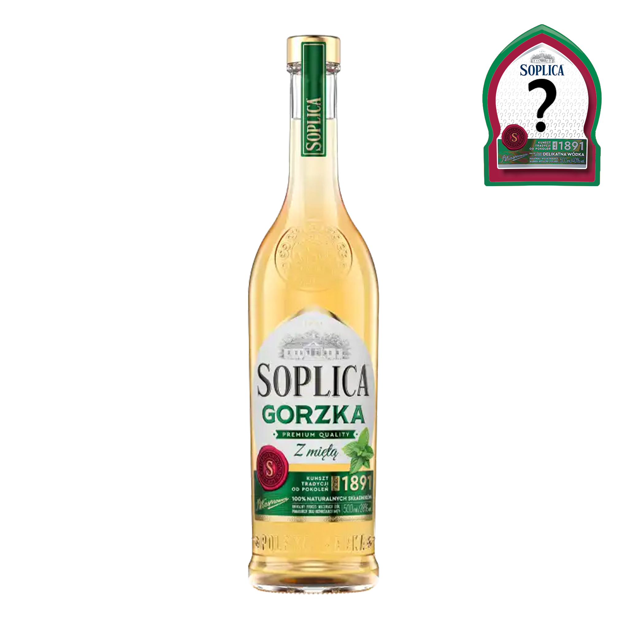 soplica gorzka z miętą perso SOPLICA GORZKA Z MIĘTĄ 0,5L