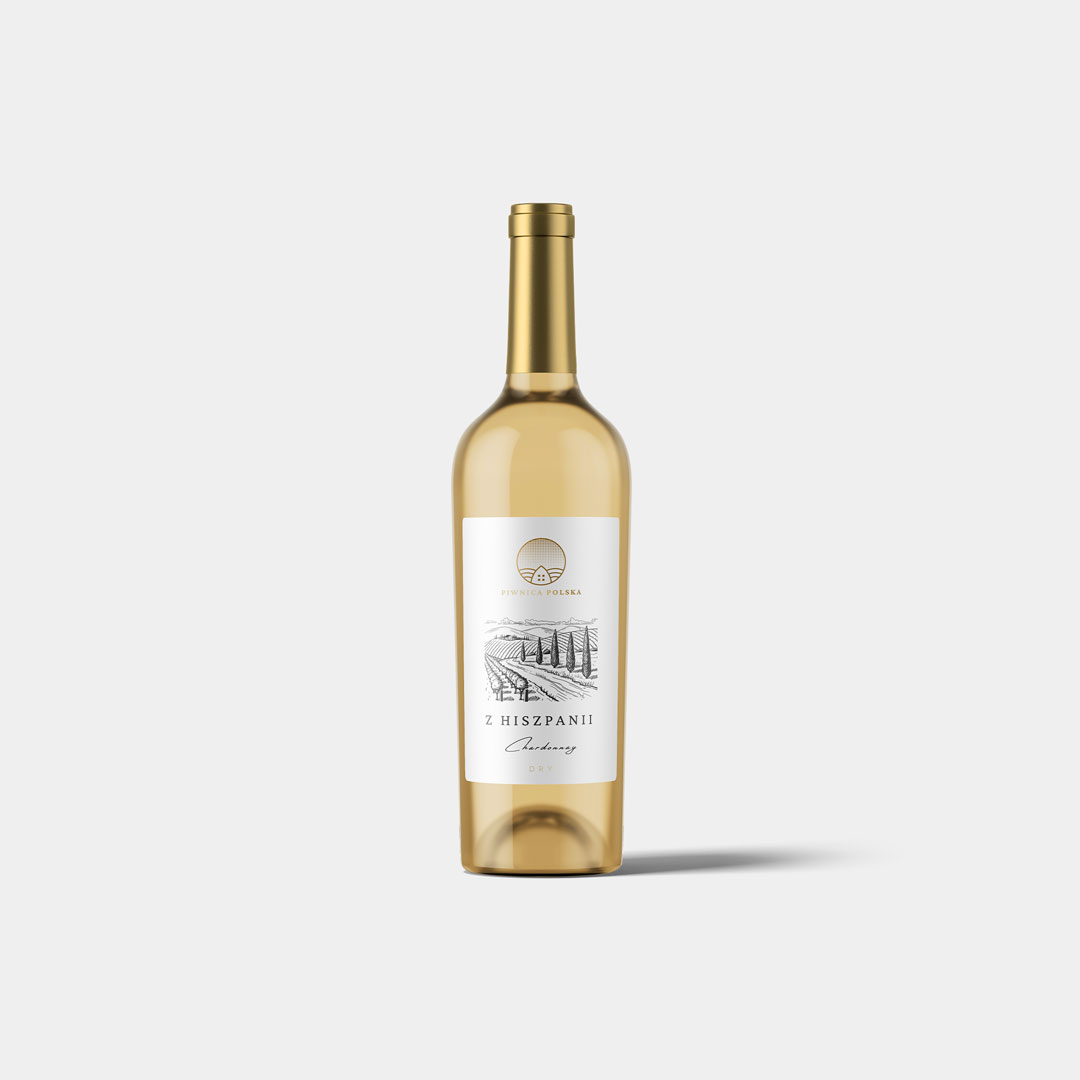 PIWNICA POLSKA WINO Z HISZPANII CHARDONNAY 0,75L