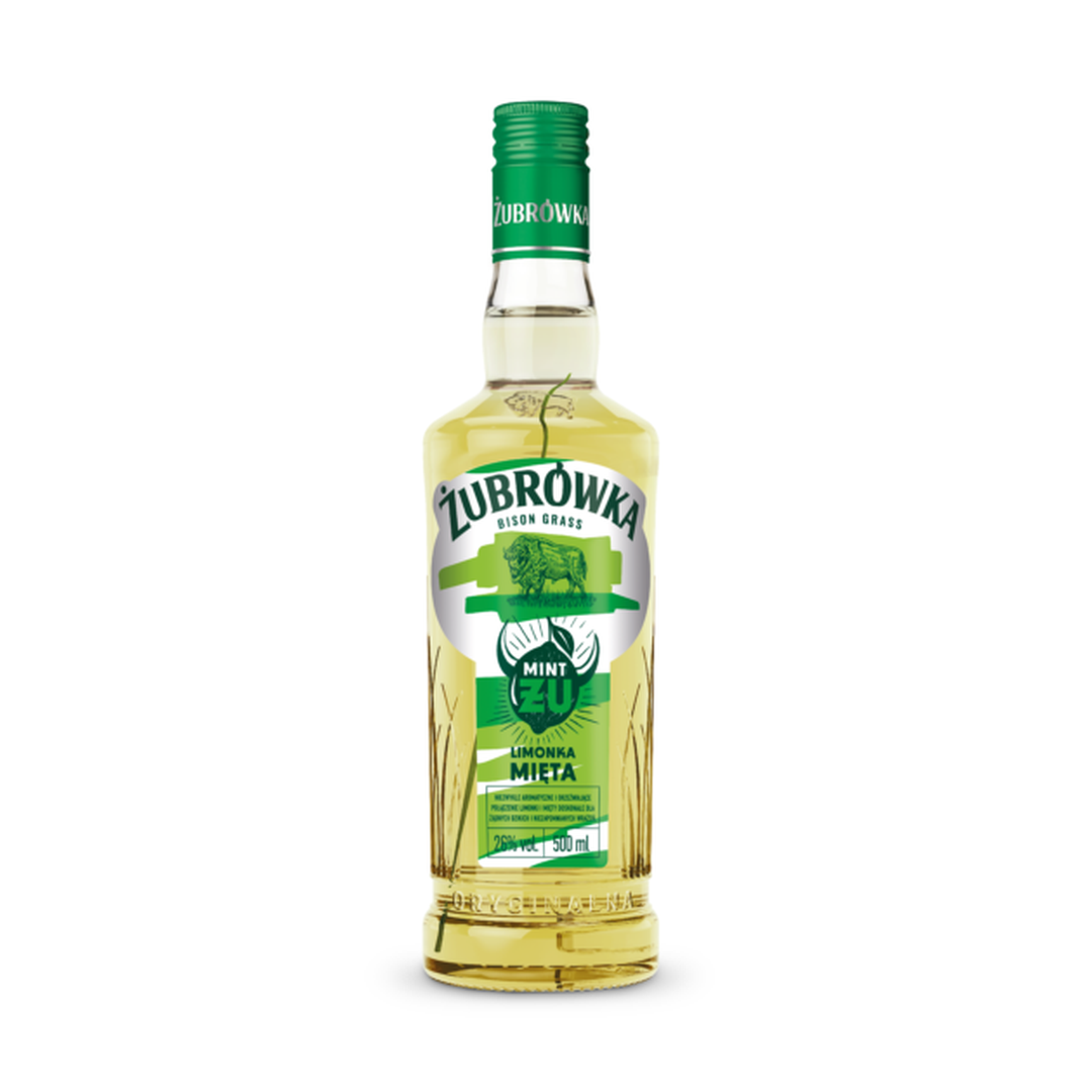 ZUBROWKA_ZBG_LIMONKA_MIETA_500ml-445x630 ŻUBRÓWKA ŻU LIKIER LIMONKA MIĘTA 0,5L 26%