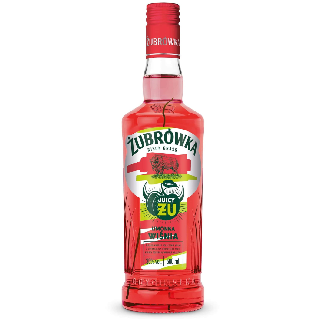 wisnia-limonka ŻUBRÓWKA ŻU LIKIER WIŚNIA LIMONKA 0,5L 26%