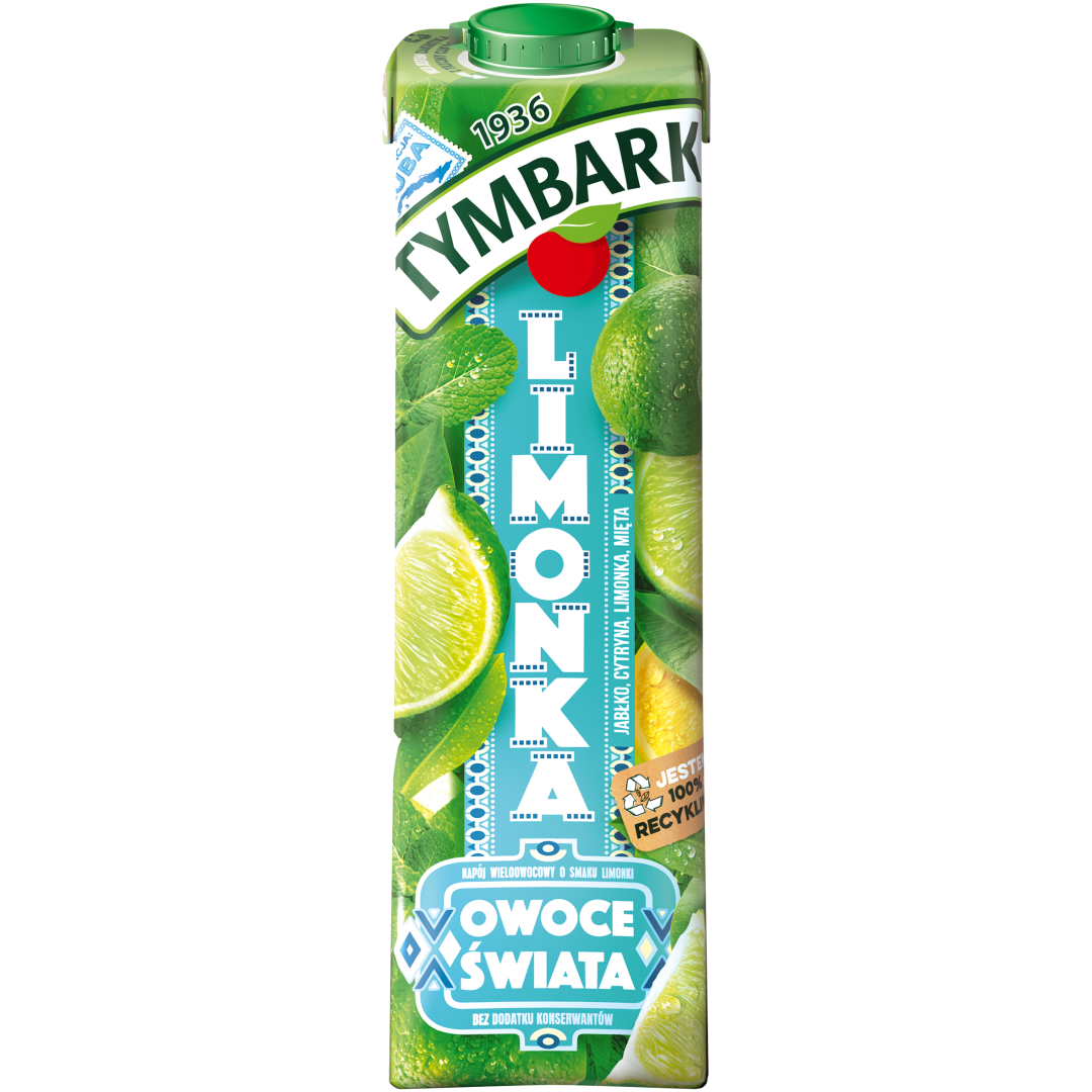 NAPÓJ TYMBARK OWOCE ŚWIATA LIMONKA 1L