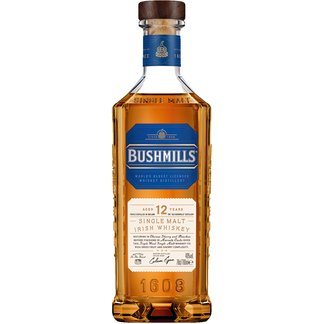 12YO_700ML-r BUSHMILLS MALT 12YO 0,7L 40%