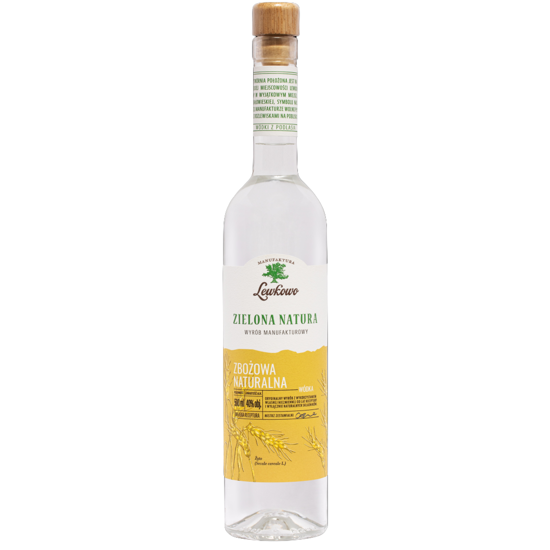 Manufaktura Lewkowo_ZielonaNatura_ZBOZOWA_500ml ZIELONA NATURA ZBOŻOWA 0,5L 40%