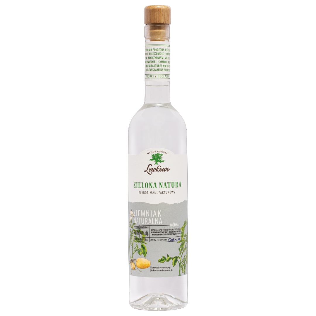 Manufaktura Lewkowo_ZielonaNatura_ZIEMNIAK_500ml (1) ZIELONA NATURA ZIEMNIACZANA 0,5L 40%