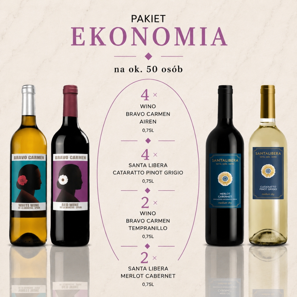 ekonomia 50 Zestaw win Klasyk I Silver do 50 osób