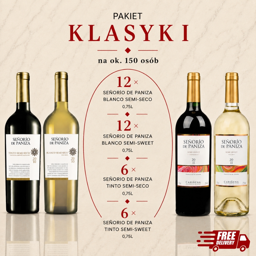 klasyk i 150 Zestaw win Klasyk I do 150 osób