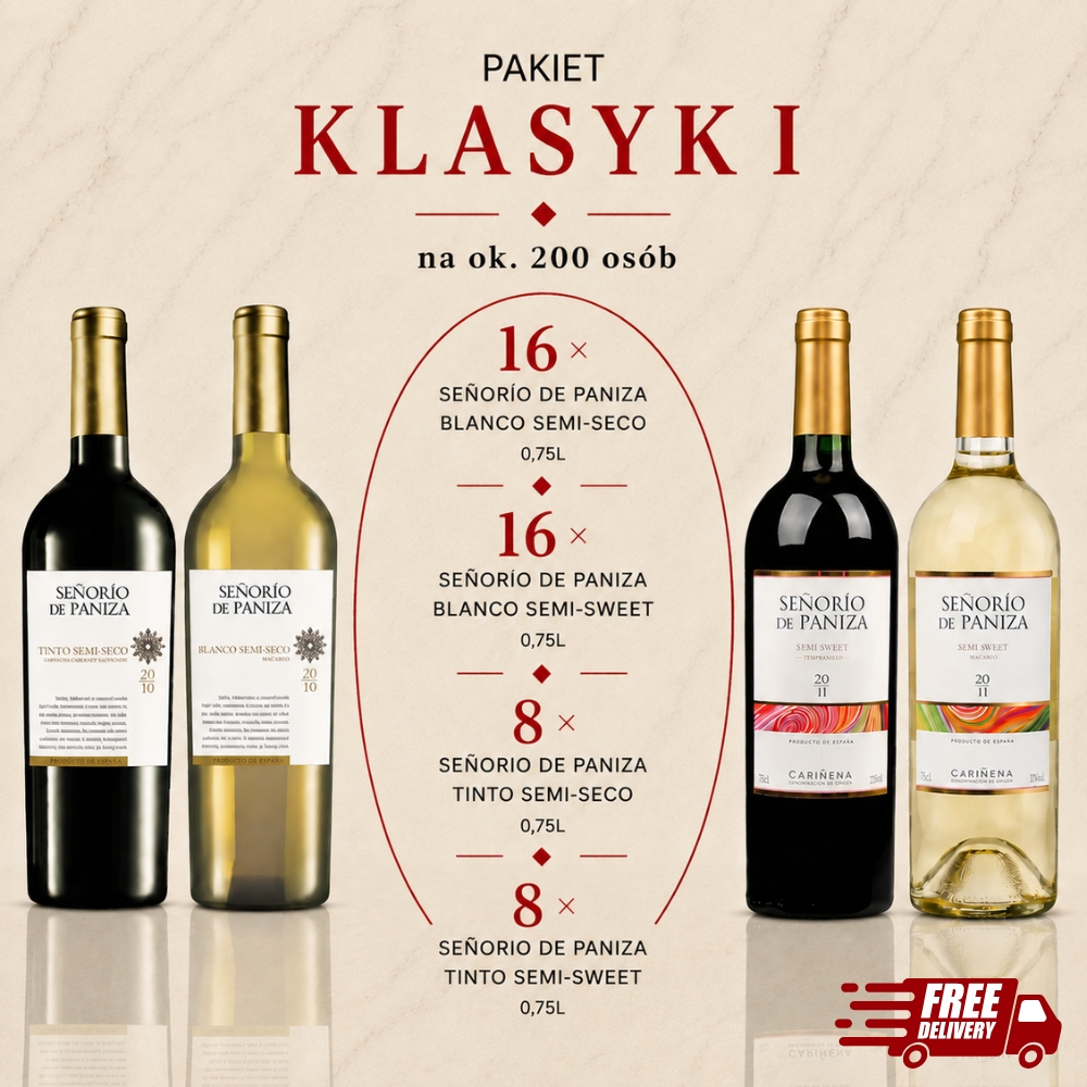 klasyk i 200 Zestaw win Klasyk I do 200 osób