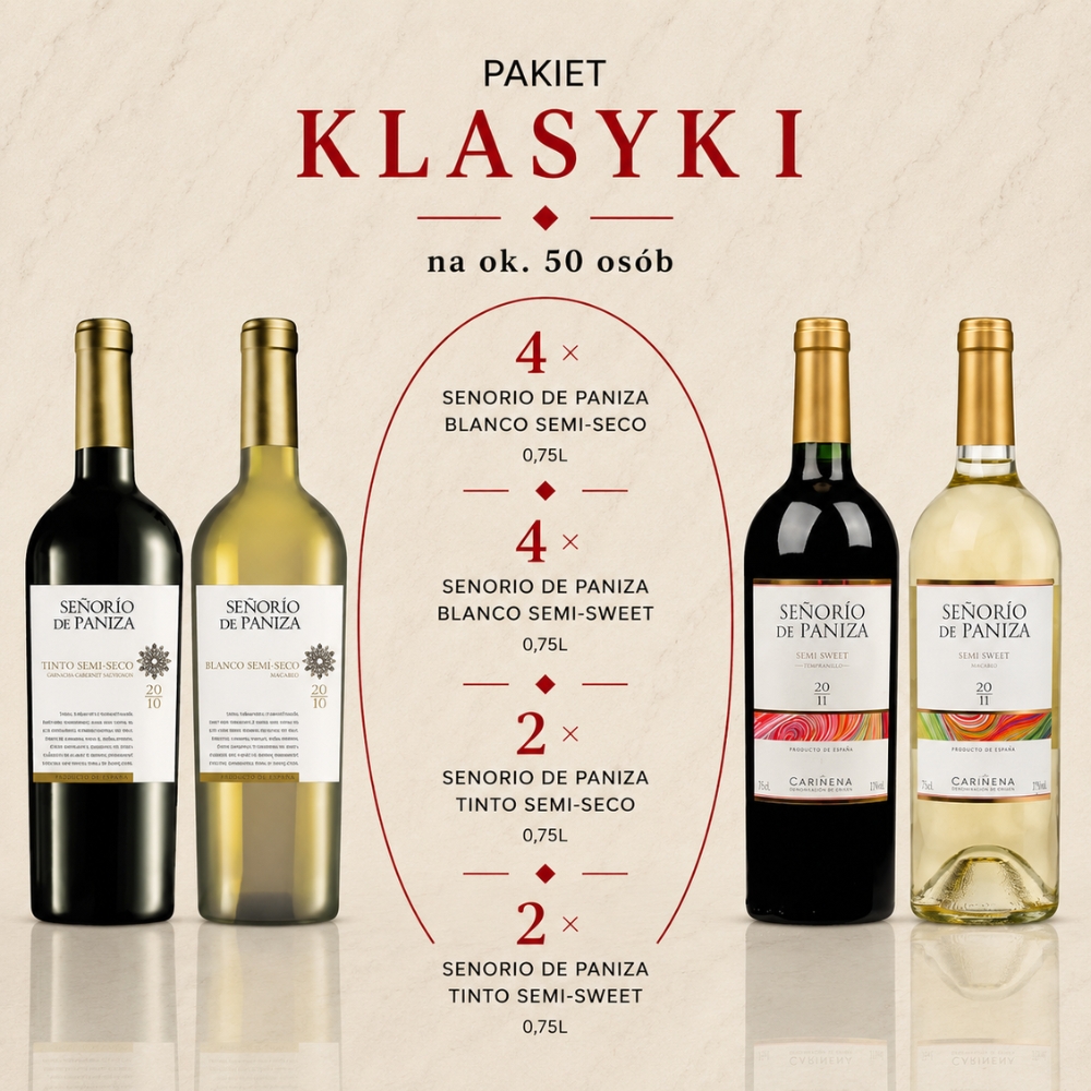 klasyk i 50 Zestaw win Klasyk I do 50 osób