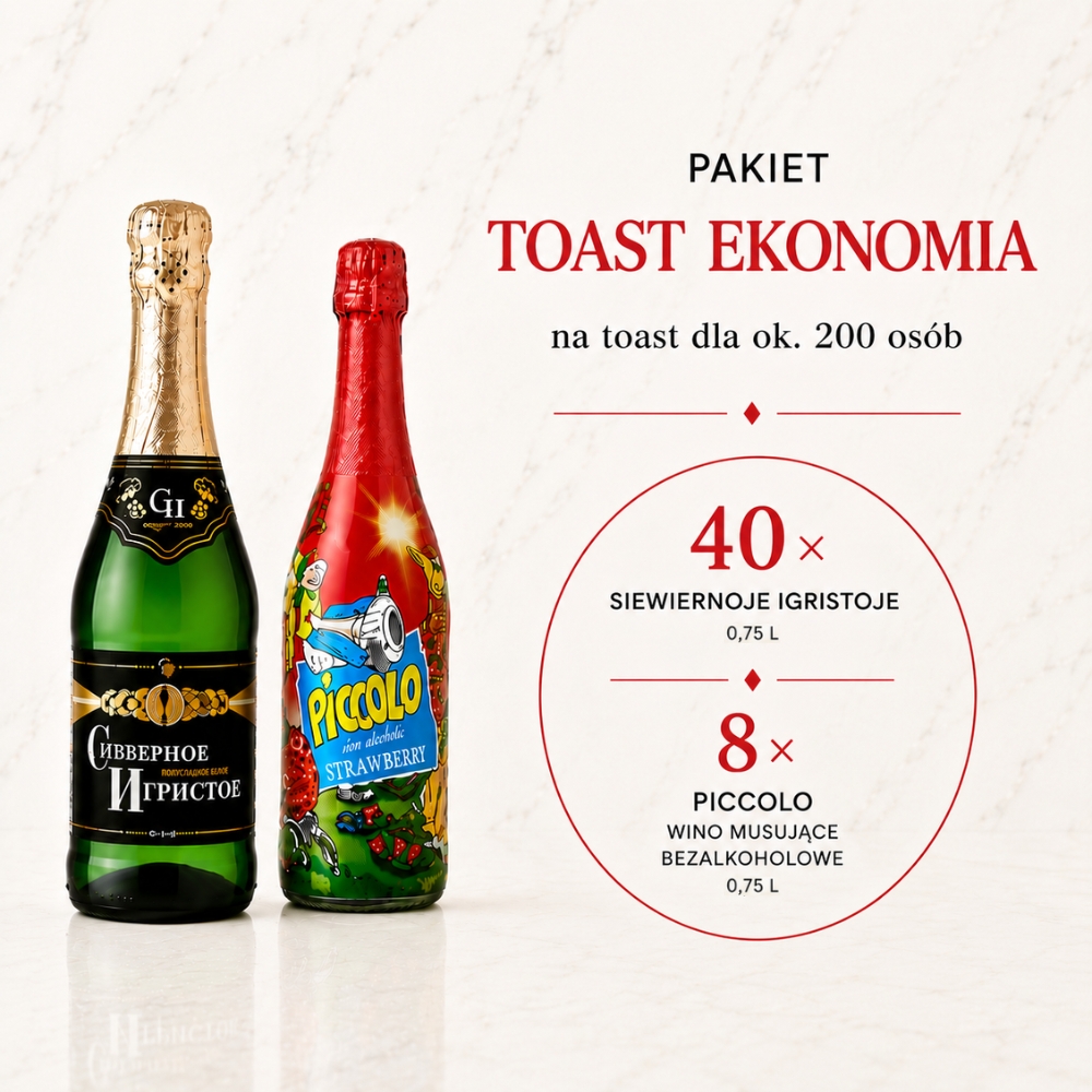 toast ekonomia ok.200 Zestaw win Toast Silver do 200 osób